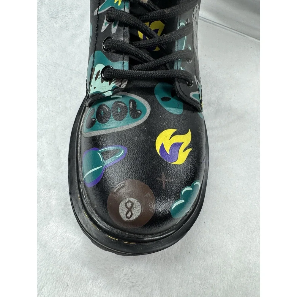 Dr Marten Junior 1460 Sticker Print Lace‎ Up Size 13